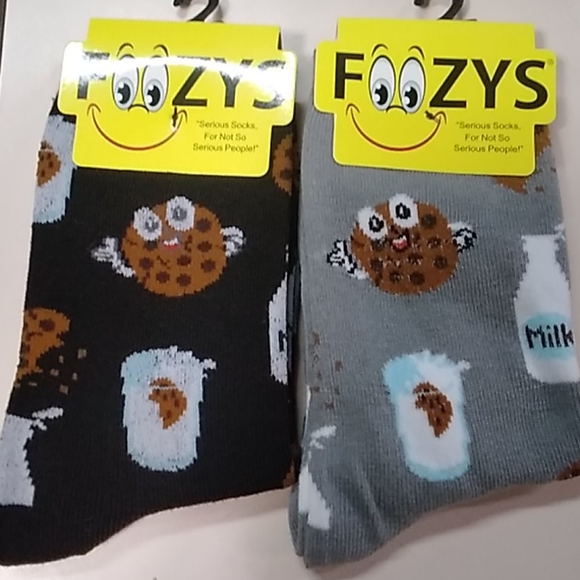 Foozys Accessories - Milk and Cookie Foozys Socks! Mix & Match 8/$30!